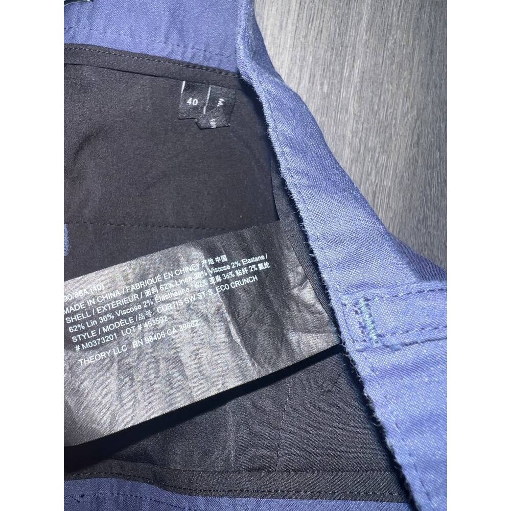 Theory Navy Blue Mid-Thigh Bermuda Shorts Men Sz 40 A004060 - Picture 3 of 9